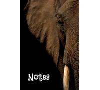 Notes Notebook with an Elephant on Cover 100 Lined College Ruled Pages 6 x 9 Inches: Great gift for kids, students, college, women, teachers that love elephants...