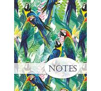 Notes, Parrot Notebook. Notebook, Lined Pages, Note Pad, Journal: 100 lined pages, Notebook / Journal