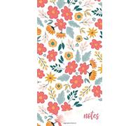 Notes: Small Dot Grid notebook (Standard Traveler's Notebook Sized Bright Floral Pink Spring Flowers)