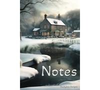 Notes: Snowy winter scene notebook. Beautiful, seasonal cosy house scene on a 6x9 inch glossy cover. Filled with 120 wide lined pages for all of your notes, lists and more.