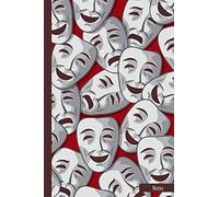 Notes: Theatre Notebook Journal with Comedy Tragedy Mask Pattern|6x9|100 Wide Ruled Pages|Soft Cover|Theatre Musical Broadway Gift for Theatre Lovers, Actors, Drama Students, DIrectors