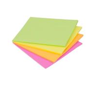 NOTEZMATE Extra Large Sticky Notes 8X6 inches, 4 Brilliant Colors Self-Stick Pads, Strong Adhesive, 200 Sheets Sticky Pads, Easy to for Home, Office, Meeting, Back to School(50 Sheets/pad)