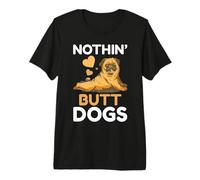 Nothin' Butt Dogs Pug Bulldog Premium T-Shirt