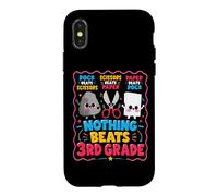 Nothing Beats 3rd Grade Rock Paper Scissors Teacher Kids Case for iPhone X/XS