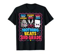 Nothing Beats 3rd Grade Rock Paper Scissors Teacher Kids Value Graphic T-Shirt