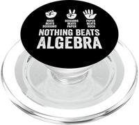 Nothing Beats Algebra Rock Paper Scissors Funny Teacher PopSockets PopGrip for MagSafe
