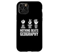 Nothing Beats Geography Rock Paper Scissors Funny Teacher Case for iPhone 11 Pro