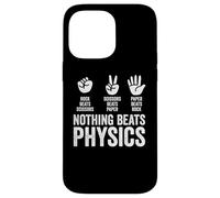 Nothing Beats Physics Rock Paper Scissors Funny Teacher Case for iPhone 14 Pro Max