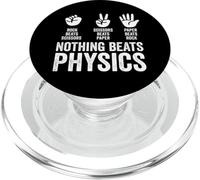Nothing Beats Physics Rock Paper Scissors Funny Teacher PopSockets PopGrip for MagSafe