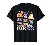 Nothing Beats Preschool Rock Paper Scissors Halloween Fall Value Graphic T-Shirt