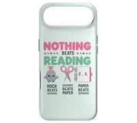 Nothing Beats Reading Rock Paper Scissors Funny Book Lover Case for iPhone Air
