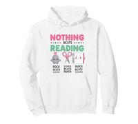 Nothing Beats Reading Rock Paper Scissors Funny Book Lover Pullover Hoodie