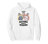 Nothing Beats Reading Rock Paper Scissors Funny Book Lover Pullover Hoodie
