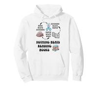 Nothing Beats Reading Rock Paper Scissors Reader Book Lover Pullover Hoodie
