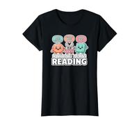 Nothing Beats Reading Rock Paper Scissors Smart Literature Value Graphic T-Shirt, Women, Black, L