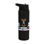 Nothing Beats Reading World Book Day Funny Reading Stainless Steel Insulated Water Bottle