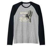 Nothing but Blues Music Trumpet Raglan Baseball Tee