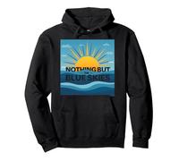 Nothing But The Blue Skies - Sunny Optimism Pullover Hoodie, Adult Unisex, Black, XXL
