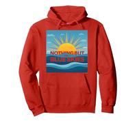 Nothing But The Blue Skies - Sunny Optimism Pullover Hoodie, Adult Unisex, Red, XXL