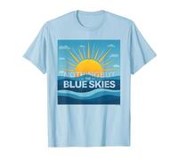 Nothing But The Blue Skies - Sunny Optimism T-Shirt, Men, Baby Blue, XXL