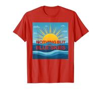 Nothing But The Blue Skies - Sunny Optimism T-Shirt, Men, Red, 3XL
