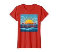 Nothing But The Blue Skies - Sunny Optimism T-Shirt, Women, Red, 3XL