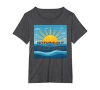 Nothing But The Blue Skies - Sunny Optimism T-Shirt, Women's Plus, Dark Heather Grey, 2X