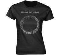 Nothing But Thieves Logo'Fitted T-ShirtT Shirt Casual Round Neck Easy Tee Comfortable Tees Black S