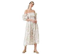 NOTHING FITS BUT Classic Linen Nursing Dress for Women, Bloom, M