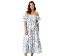 NOTHING FITS BUT Women's Classic Linen Nursing Dress, Cotton Kiko Maternity Gown, Casual Maternity Dress, Small
