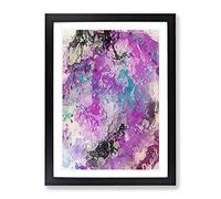 Nothing Forever In Abstract Modern Framed Wall Art Print, Ready to Hang Picture for Living Room Bedroom Home Office Décor, Black A4 (34 x 25 cm)