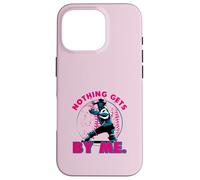 Nothing Gets By Me Softball Catcher Hoodie Case for iPhone 16 Pro
