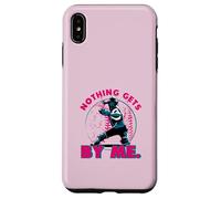 Nothing Gets By Me Softball Catcher Hoodie Case for iPhone XS Max