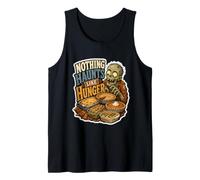 Nothing Haunts Like Hunger Zombie Feast Quote Tank Top