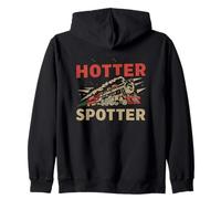 Nothing Hotter Than A Train Spotter Locomotive Zip Hoodie