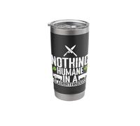 Nothing Humane in a Slaughterhouse Stainless Steel Insulated Tumbler