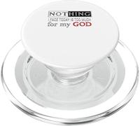 Nothing I Face Today Is Too Much For My God PopSockets PopGrip for MagSafe