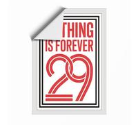 Nothing Is Forever Typography Unframed Wall Art Print A4 (29.7×21cm), Wall Decor for Living Room, Bedroom, Office & Home, Art Gift