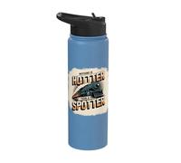 Nothing is Hotter Than A Spotter Train Lover Stainless Steel Insulated Water Bottle