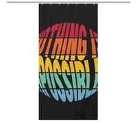 Nothing Is Impossible Rainbow Short Sentence BlackOpaque Polyester Shower Curtain, Water-Resistant, Heat-Resistant, 12 C-Shaped Hooks & Stainless Grommets - Shower Curtains, Shower Curtains for Bathro