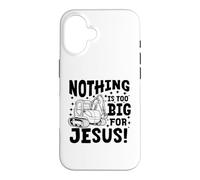 Nothing is Too big for Jesus Retro Christian Religious Case for iPhone 16