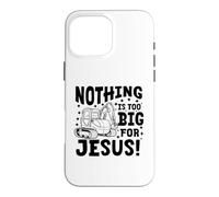 Nothing is Too big for Jesus Retro Christian Religious Case for iPhone 16 Pro Max