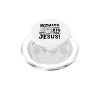Nothing is Too big for Jesus Retro Christian Religious PopSockets PopGrip for MagSafe