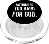 Nothing is Too Hard for God PopSockets PopGrip for MagSafe