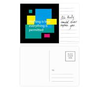 Nothing Is True Everything Is Pertted Postcard Card Important Person Anniversary