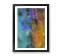 Nothing Lasts Forever Abstract Framed Wall Art Print A2 Black