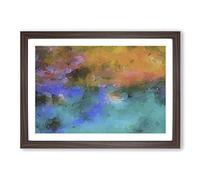 Nothing Lasts Forever in Abstract Framed Print | A2 Walnut Framed Wall Art | Ready to Hang | Abstract Fantasy Picture | Living Room Bedroom Lounge Office