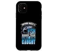Nothing Makes a Fish Bigger - Fisher Mens Fishing Case for iPhone 11
