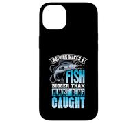 Nothing Makes a Fish Bigger - Fisher Mens Fishing Case for iPhone 14 Plus