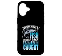 Nothing Makes a Fish Bigger - Fisher Mens Fishing Case for iPhone 16